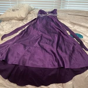 BORA Dress XL/XG purple with rhinestones